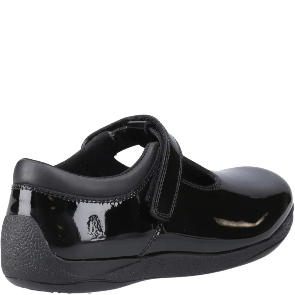 Patent Black Caitlin Junior School Shoes