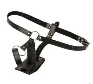 Patent Leather Butt Plug Strap On