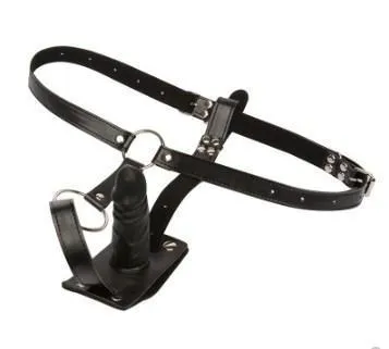Patent Leather Butt Plug Strap On