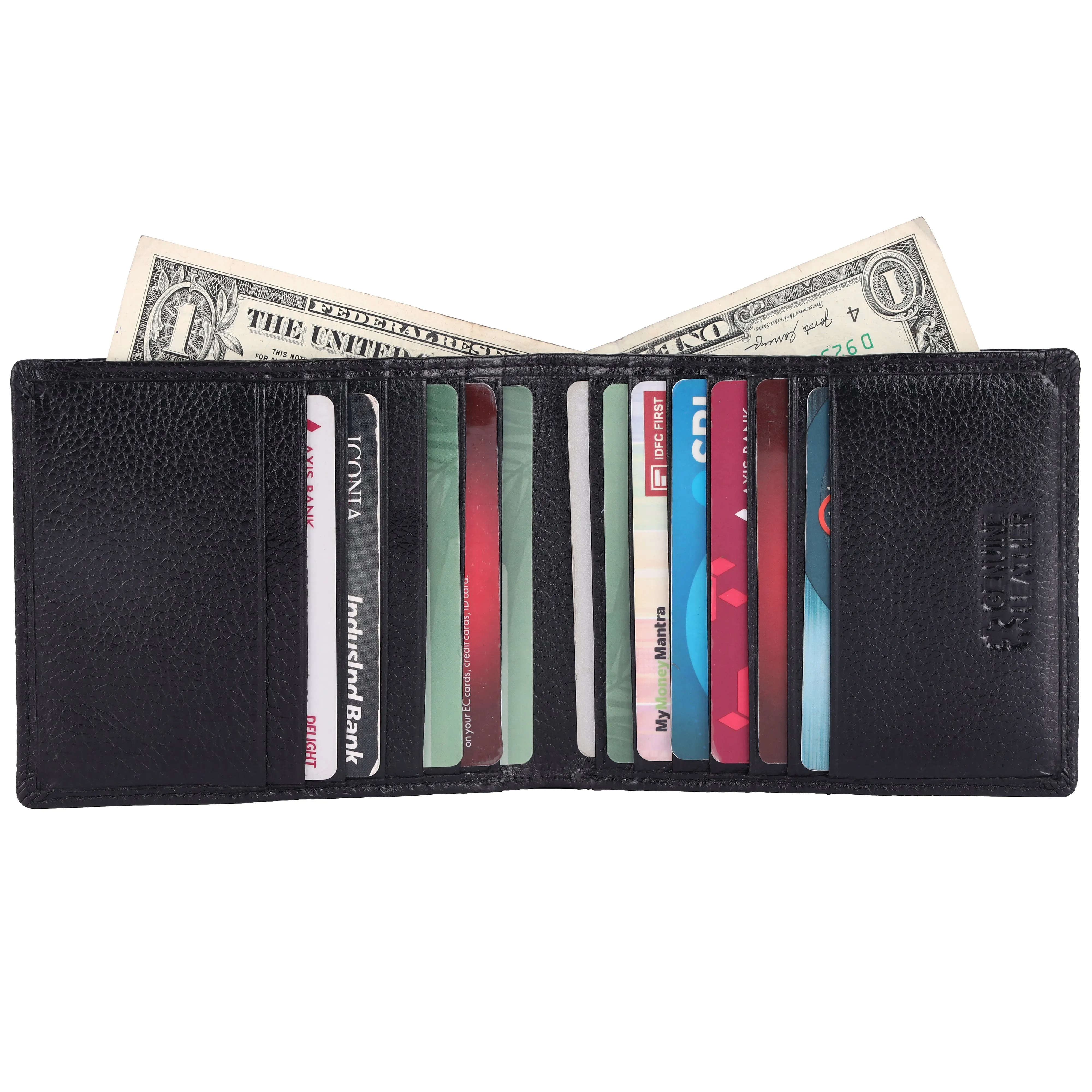Pebble Texture 20 Card Billfold Wallet #1888