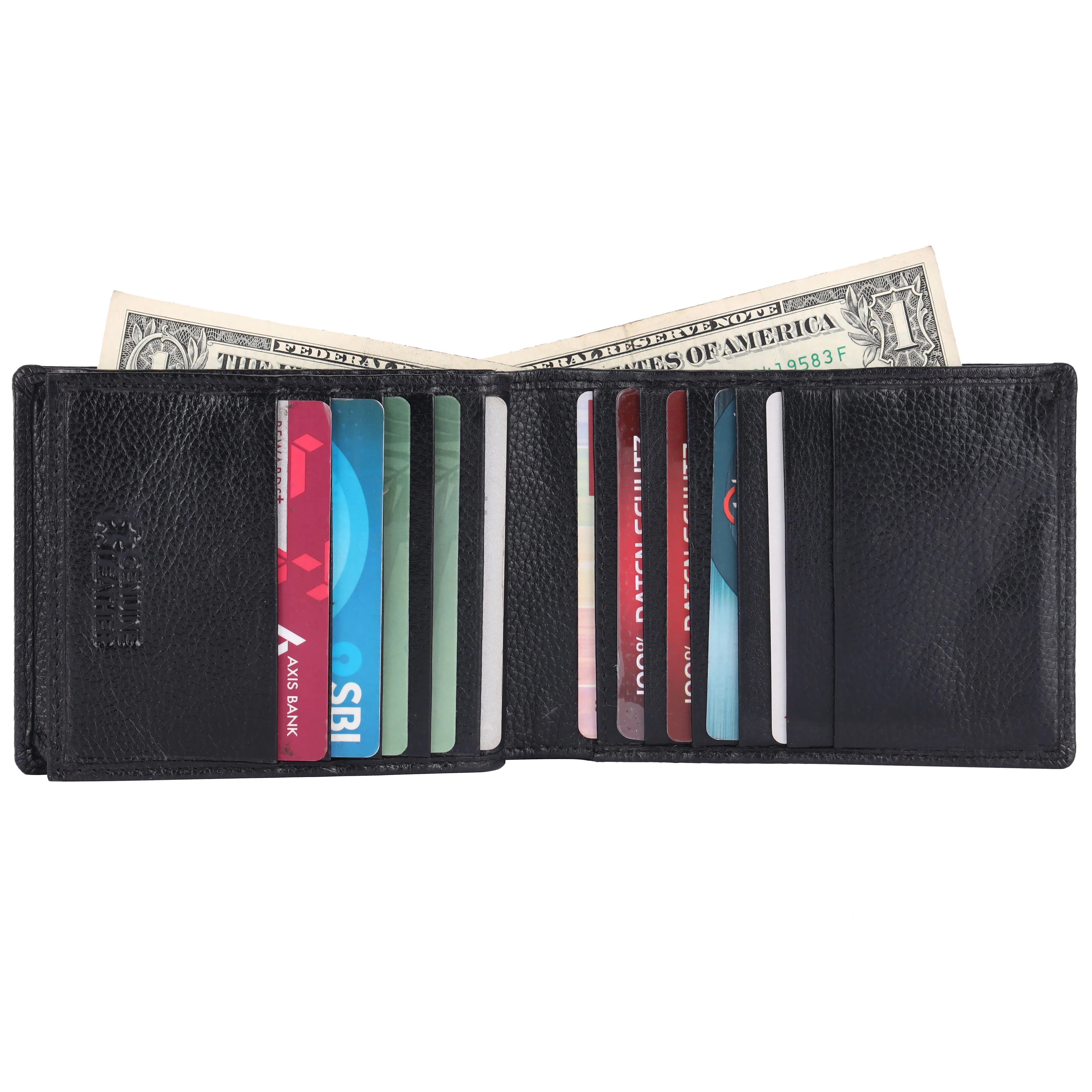 Pebble Texture 20 Card Billfold Wallet #1888