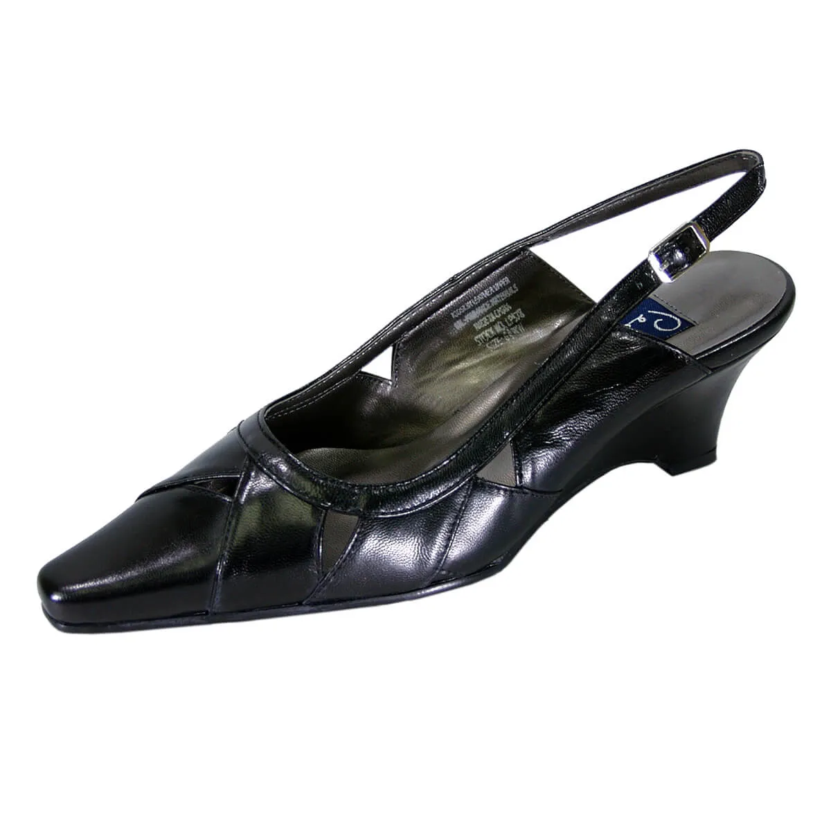 PEERAGE Reese Women's Wide Width Leather Dress Shoes