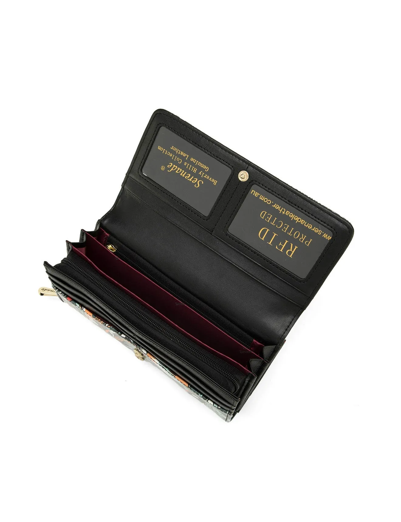 PHYLLIS LARGE LEATHER RFID WALLET- WSN8201-SALE