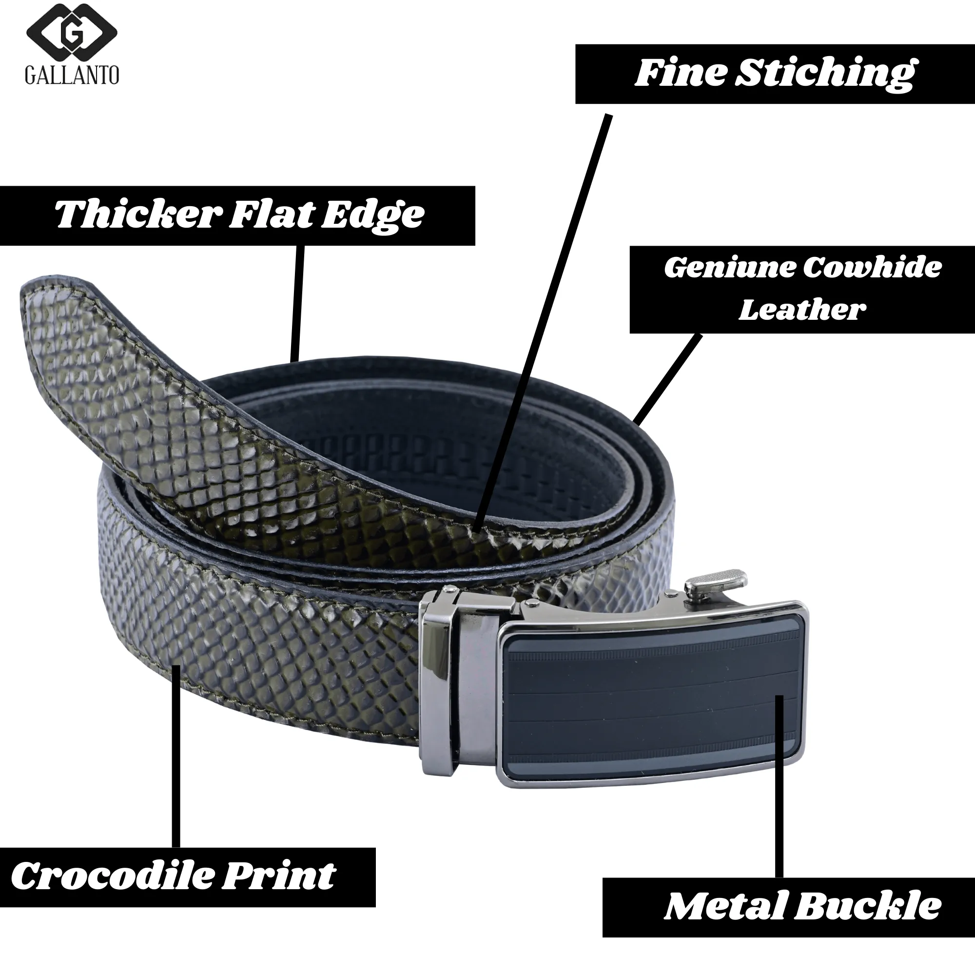 Premium Leather Belt & Leather Wallet Set – Stylish Men's Leather Gift – Christmas Gift
