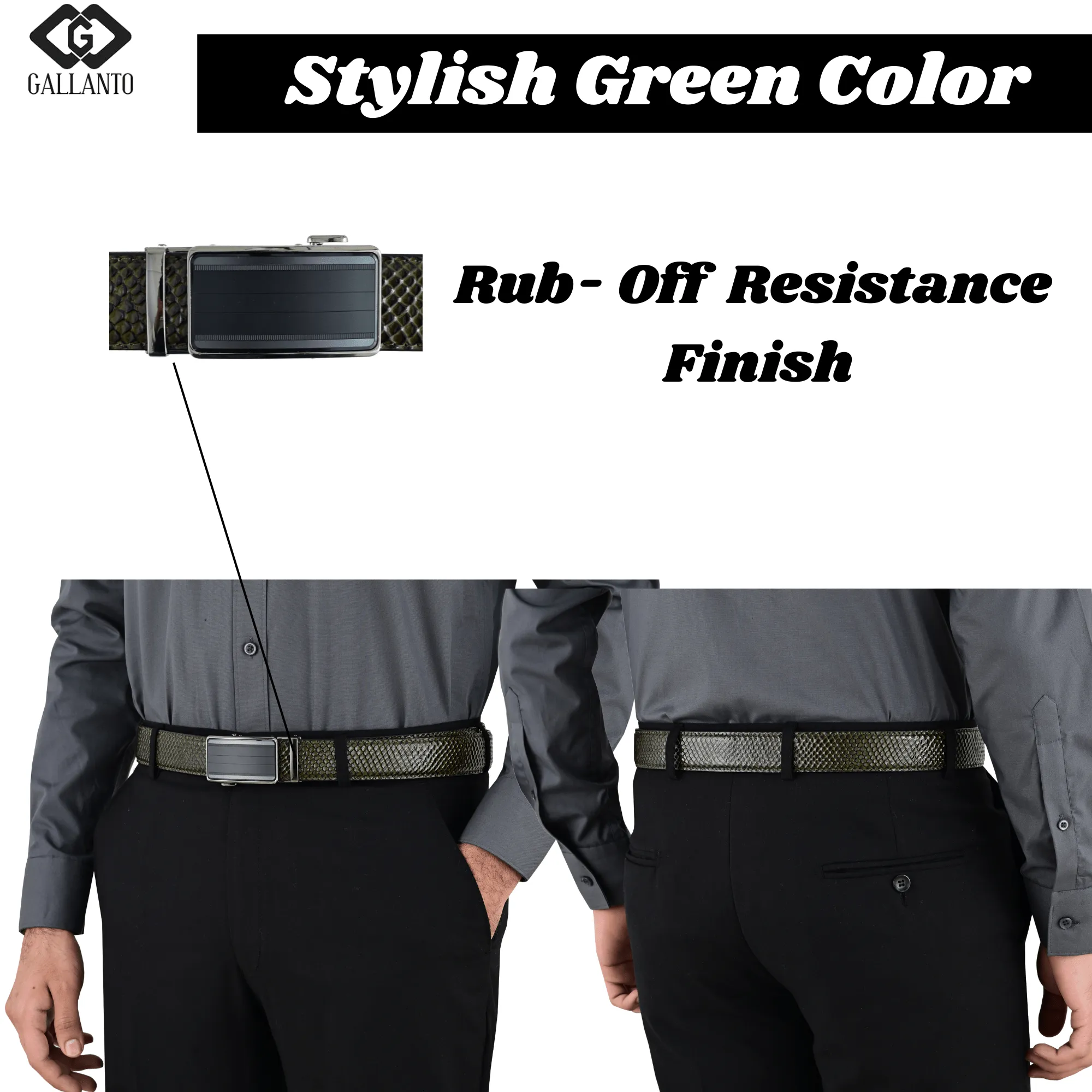 Premium Leather Belt & Leather Wallet Set – Stylish Men's Leather Gift – Christmas Gift
