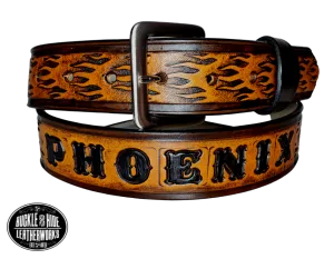 "The Blaze" Leather Belt