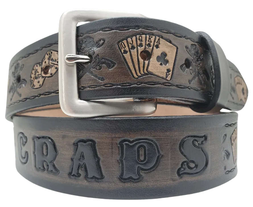 "The Gambler" Leather Belt