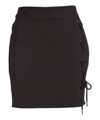 Rapheeze ABCG Mini Taupe Personality Black Skirt