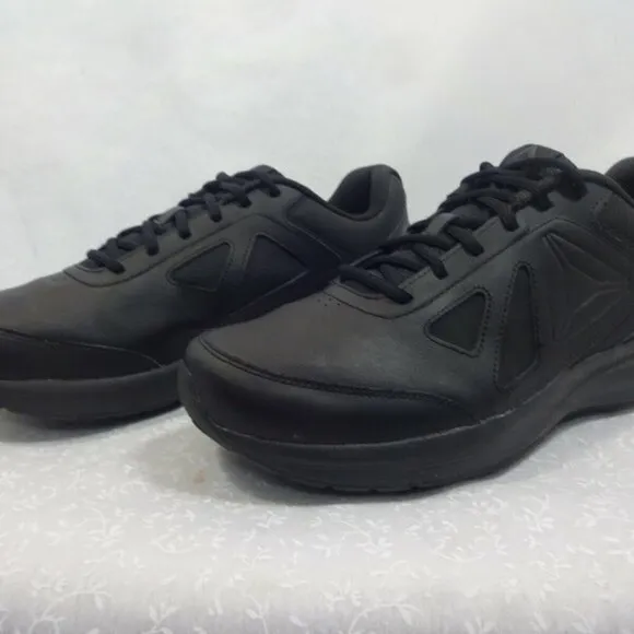 Reebok Walk Ultra 7 DMX MAX Mens Size 12 Black Running Shoes Lace Up BS9534