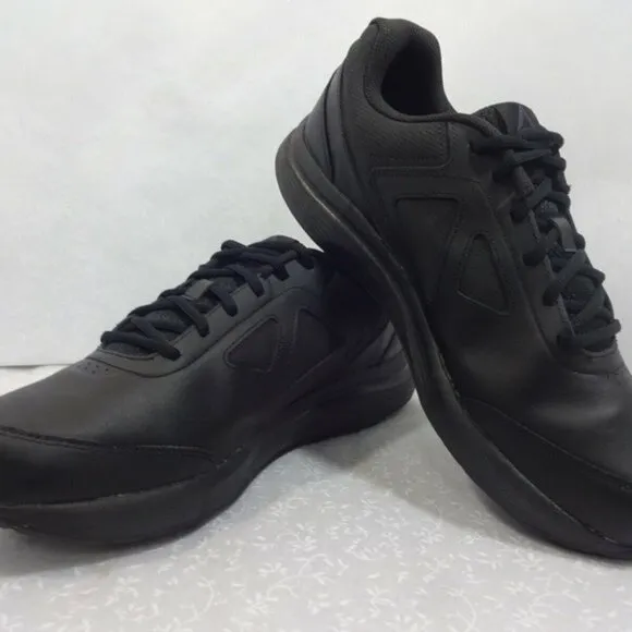 Reebok Walk Ultra 7 DMX MAX Mens Size 12 Black Running Shoes Lace Up BS9534