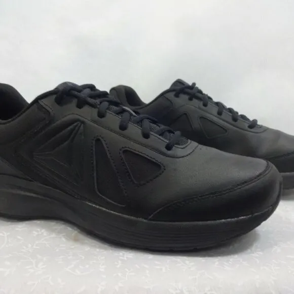 Reebok Walk Ultra 7 DMX MAX Mens Size 12 Black Running Shoes Lace Up BS9534