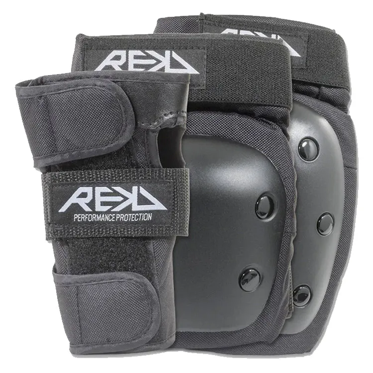 Rekd Heavy Duty Triple Adult Pad Set Black