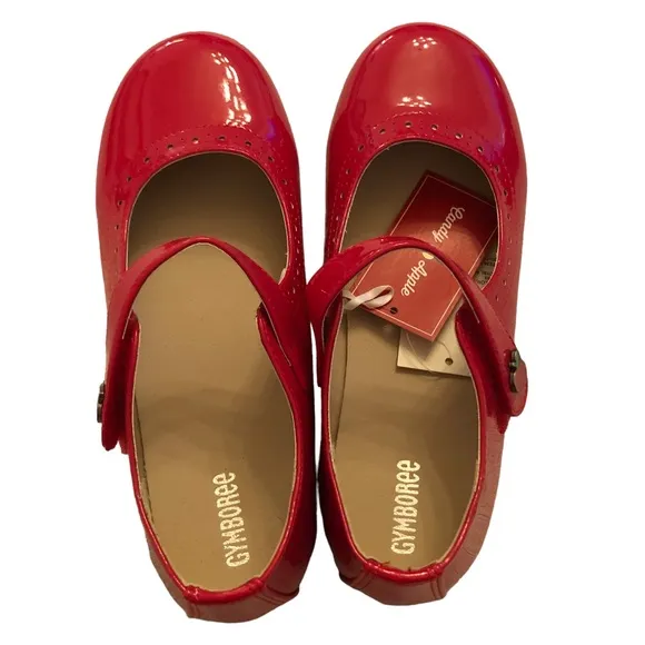 Retired Gymboree Candy Apple Patent Leather Mary Janes size 3