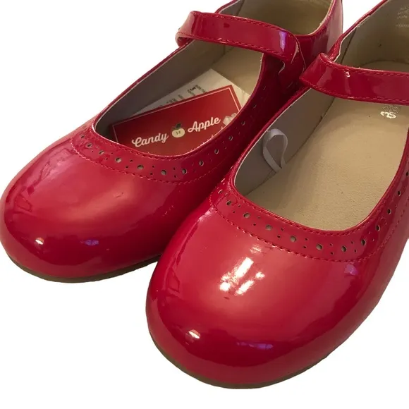Retired Gymboree Candy Apple Patent Leather Mary Janes size 3