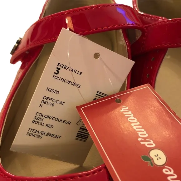 Retired Gymboree Candy Apple Patent Leather Mary Janes size 3