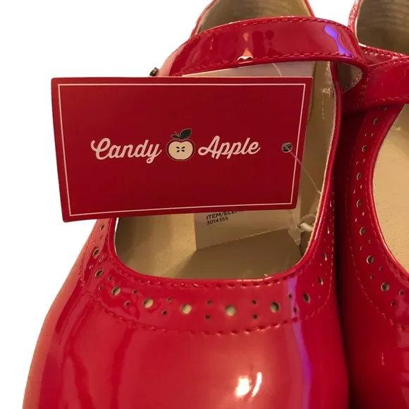 Retired Gymboree Candy Apple Patent Leather Mary Janes size 3