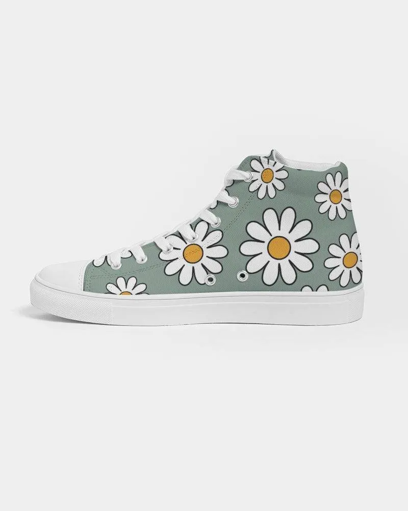 Retro Daisy Mod Women's High Top Shoes