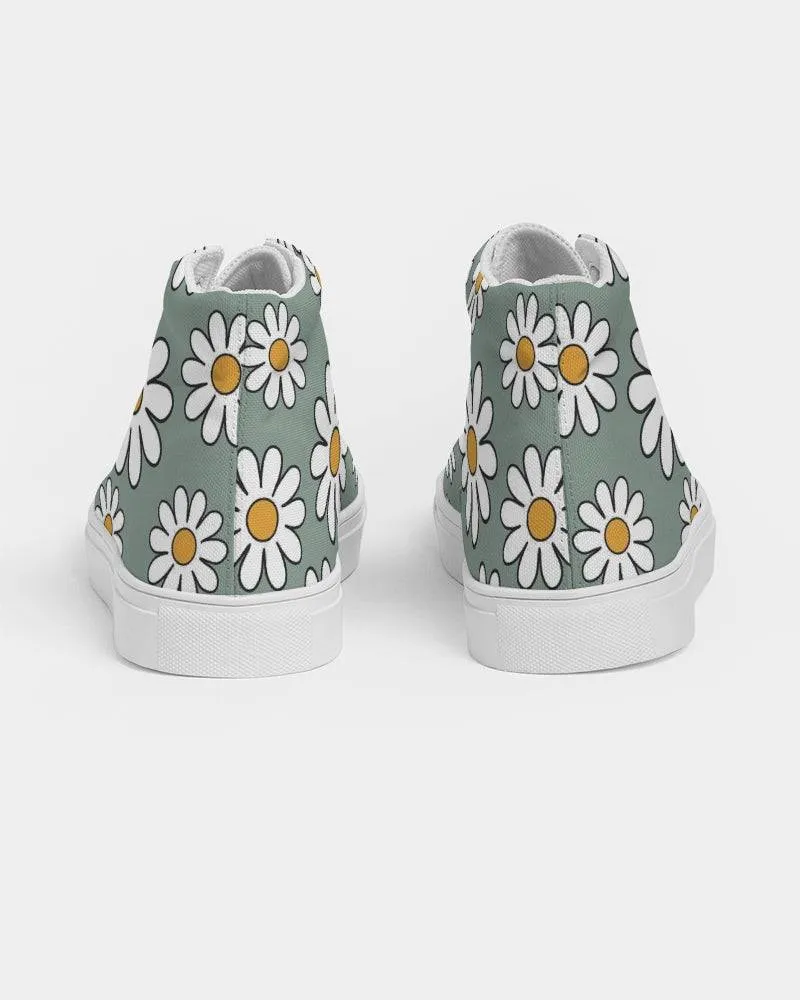 Retro Daisy Mod Women's High Top Shoes