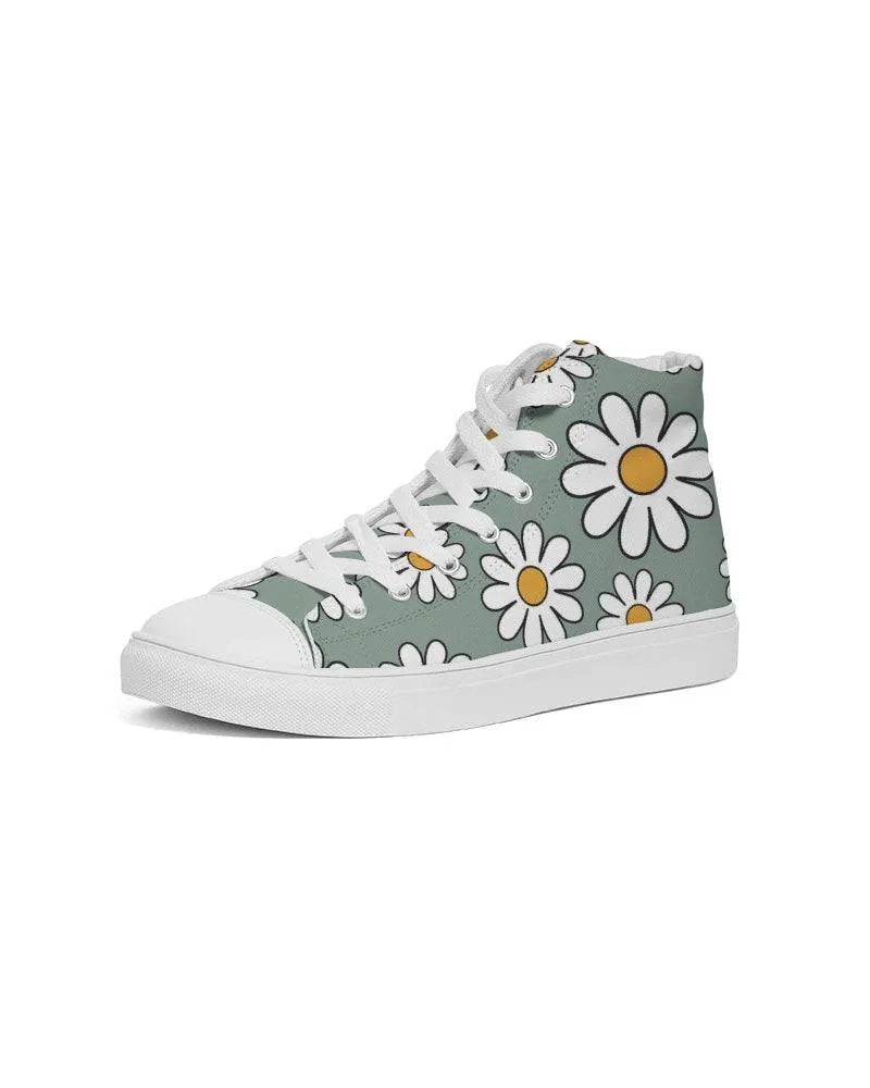 Retro Daisy Mod Women's High Top Shoes