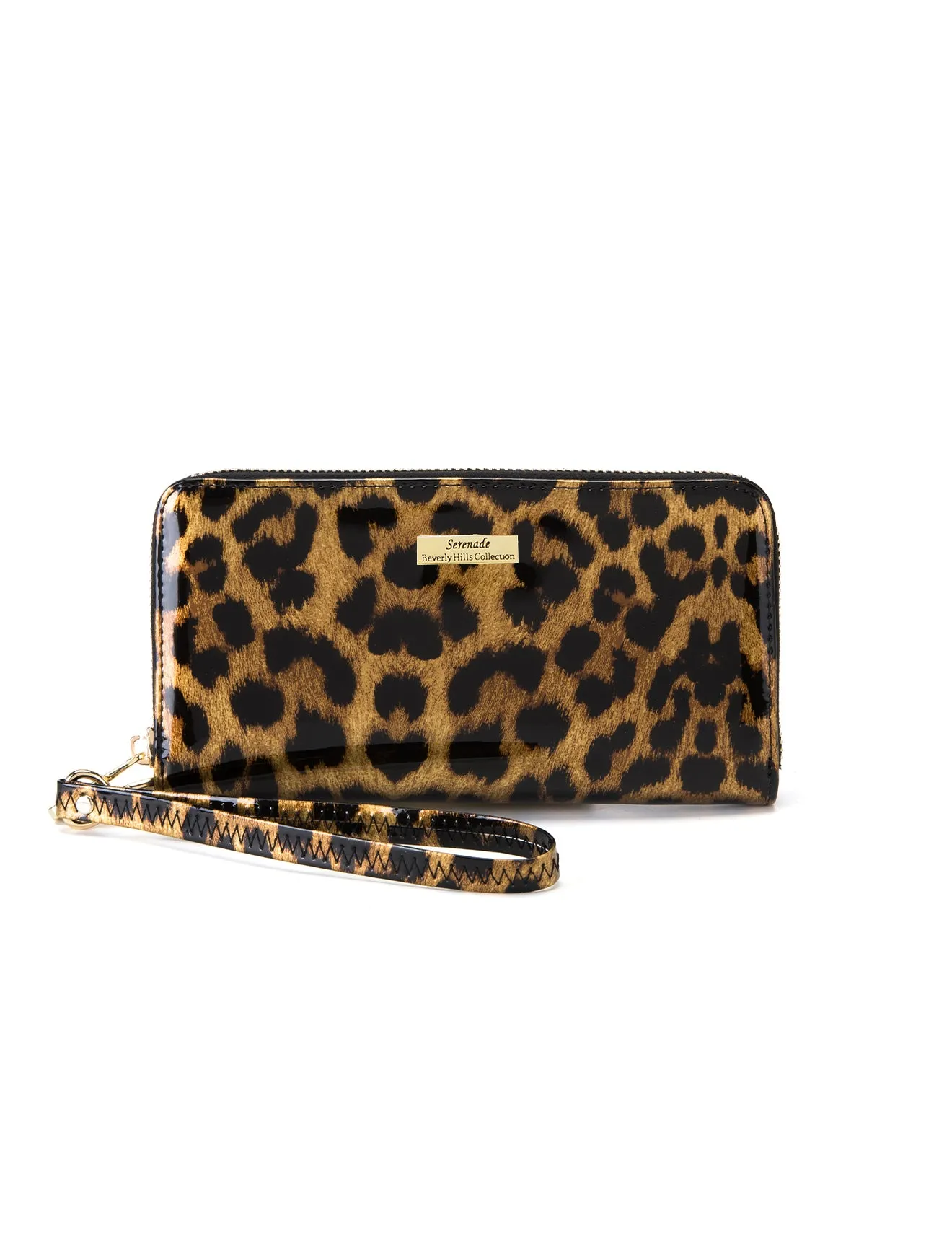 ROUGUE LEOPARD ZIP AROUND LEATHER RFID WALLET-WSF3516- NEW IN