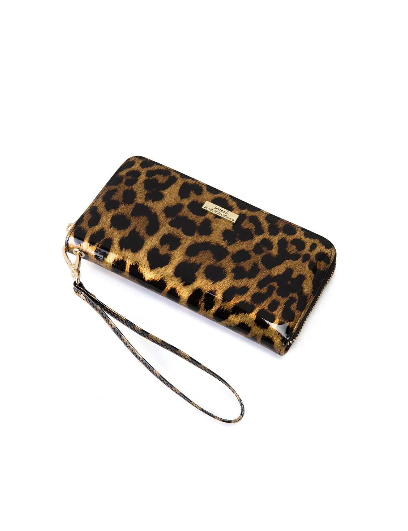 ROUGUE LEOPARD ZIP AROUND LEATHER RFID WALLET-WSF3516- NEW IN