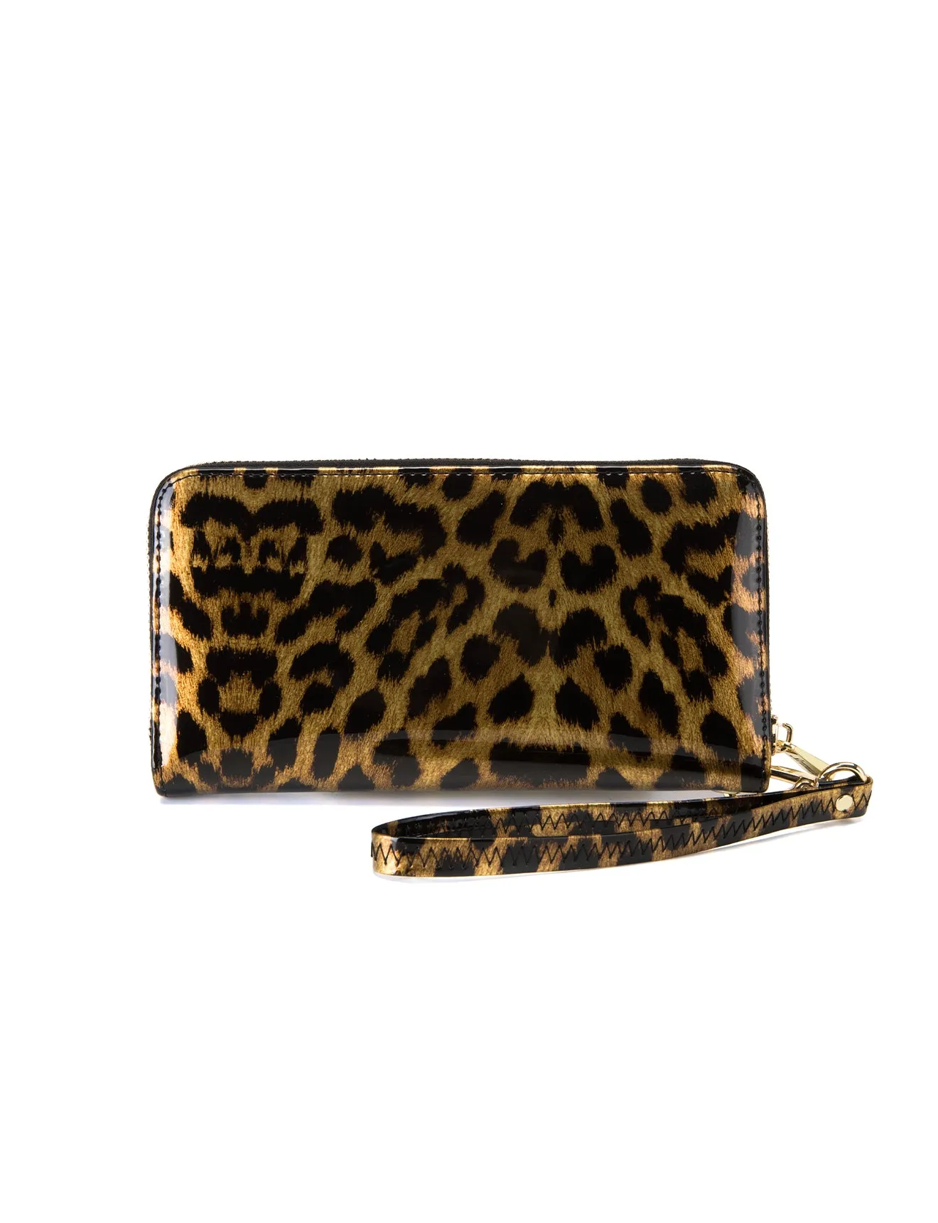 ROUGUE LEOPARD ZIP AROUND LEATHER RFID WALLET-WSF3516- NEW IN