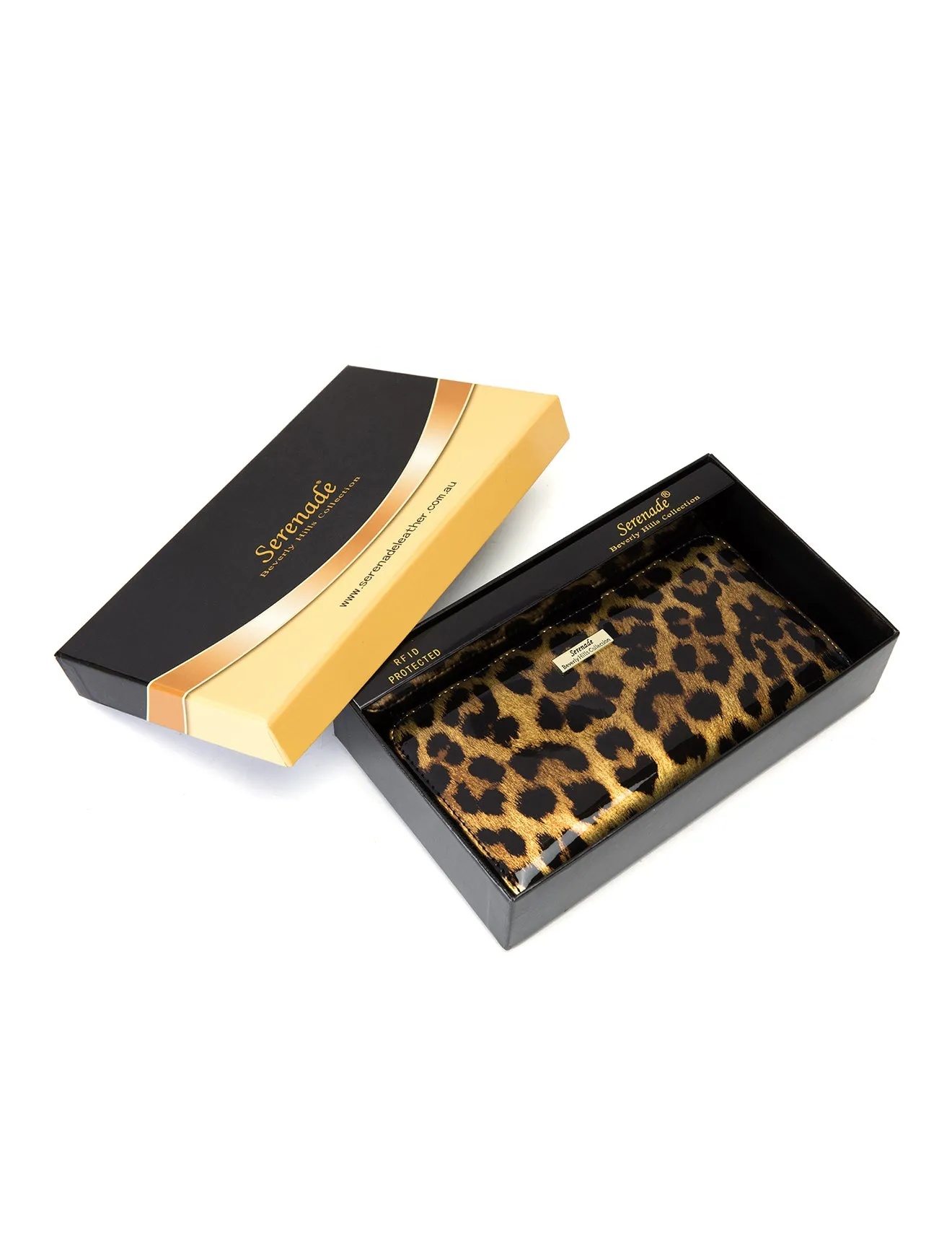 ROUGUE LEOPARD ZIP AROUND LEATHER RFID WALLET-WSF3516- NEW IN