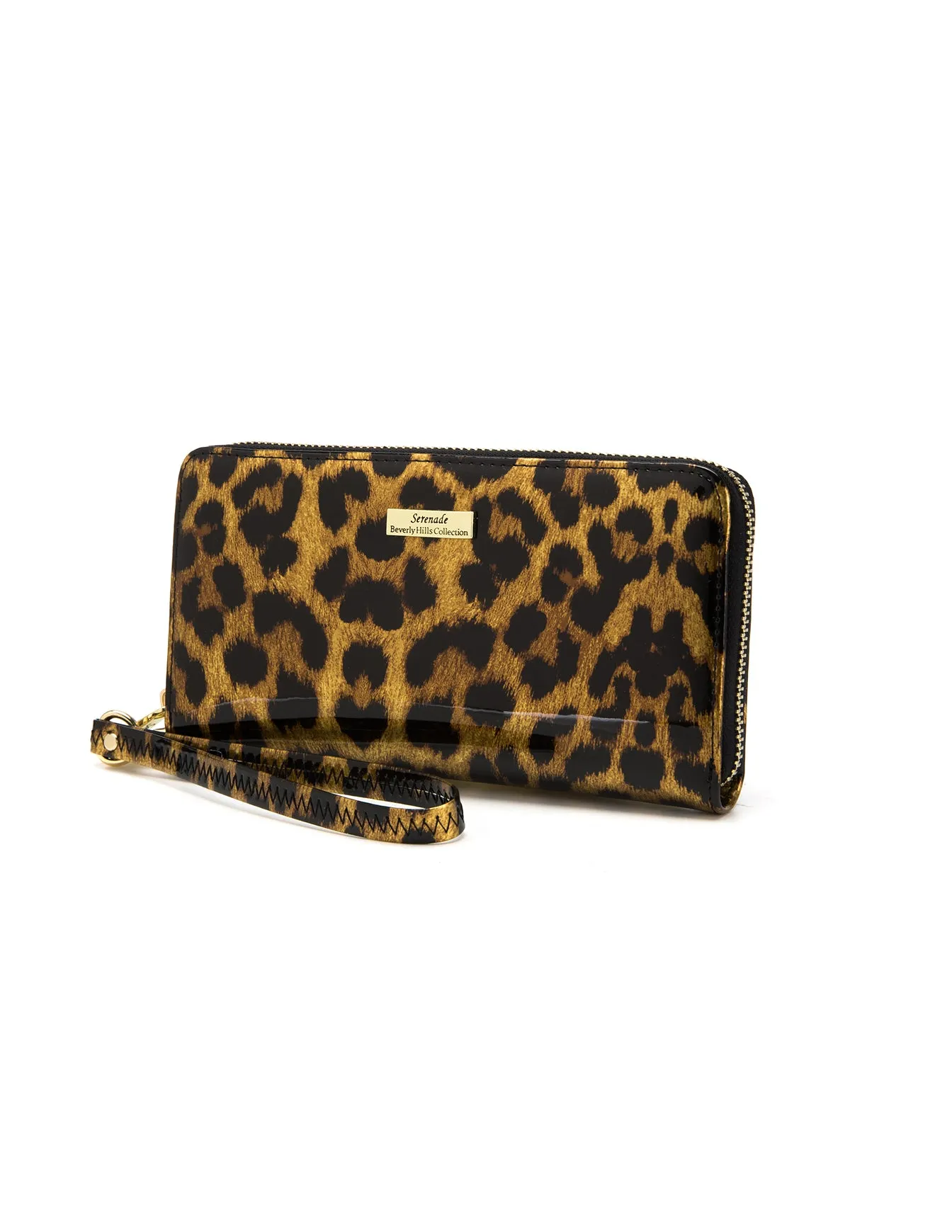 ROUGUE LEOPARD ZIP AROUND LEATHER RFID WALLET-WSF3516- NEW IN