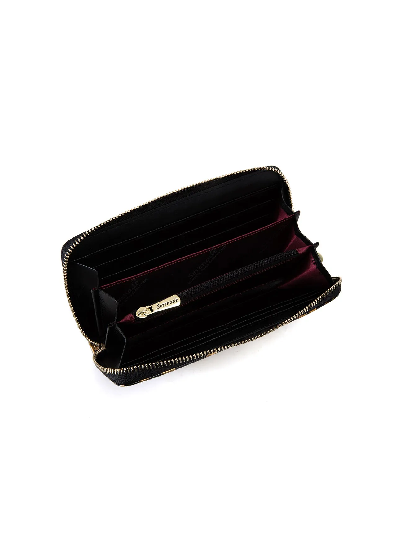 ROUGUE LEOPARD ZIP AROUND LEATHER RFID WALLET-WSF3516- NEW IN