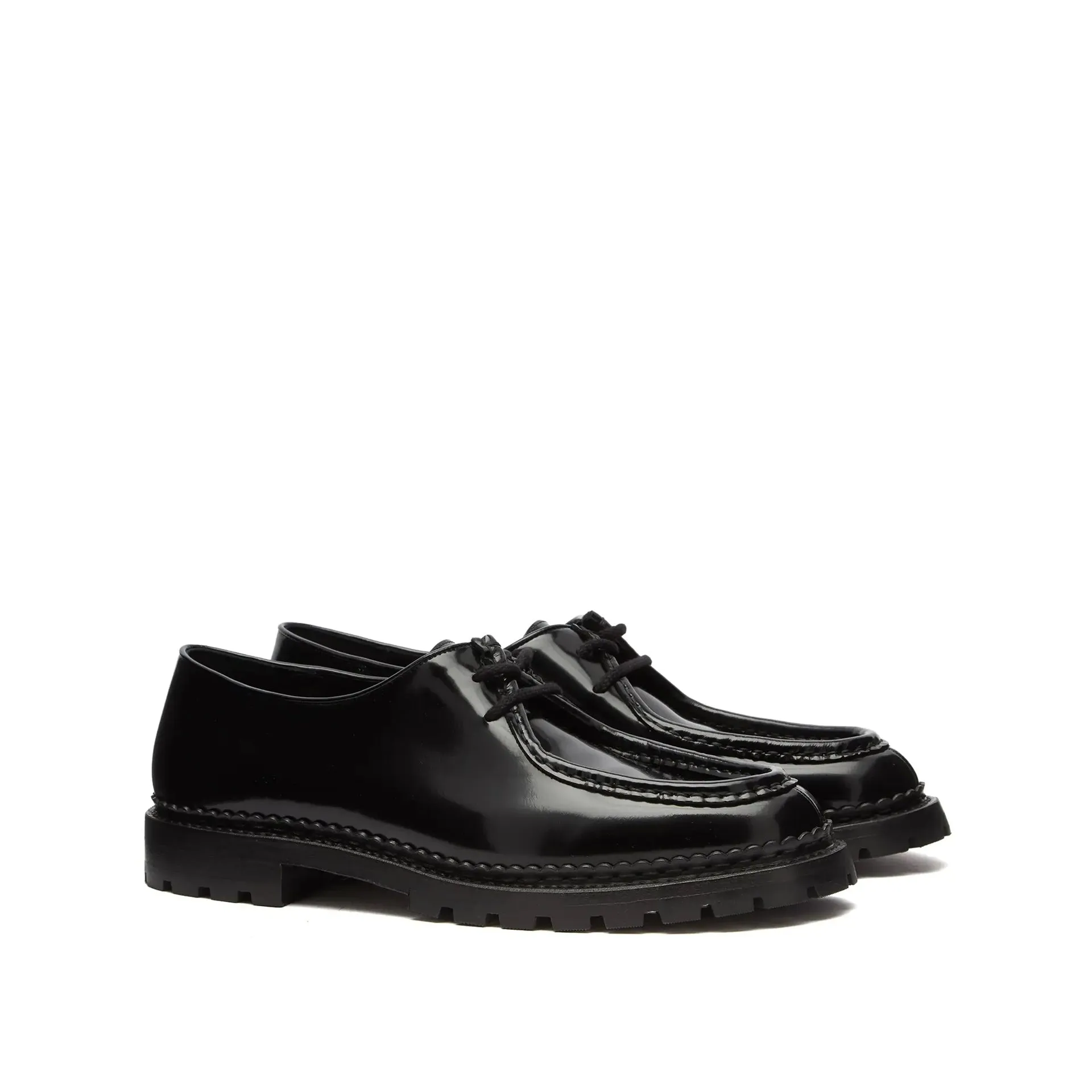 SAINT LAURENT Leather Derbies for Men - Fall Winter 24/25