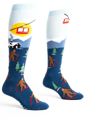 Sasquatch Ski Slopes Knee Socks