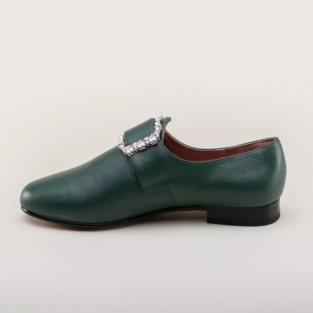 Schuyler 18th Century Shoes (Green)