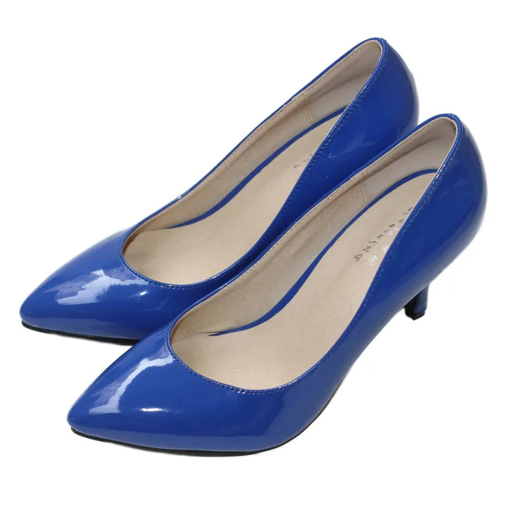 sheepskin pointed toe OL women pumps Genuine Patent leather spike heels women high heels shoes woman Size 34-41 D45