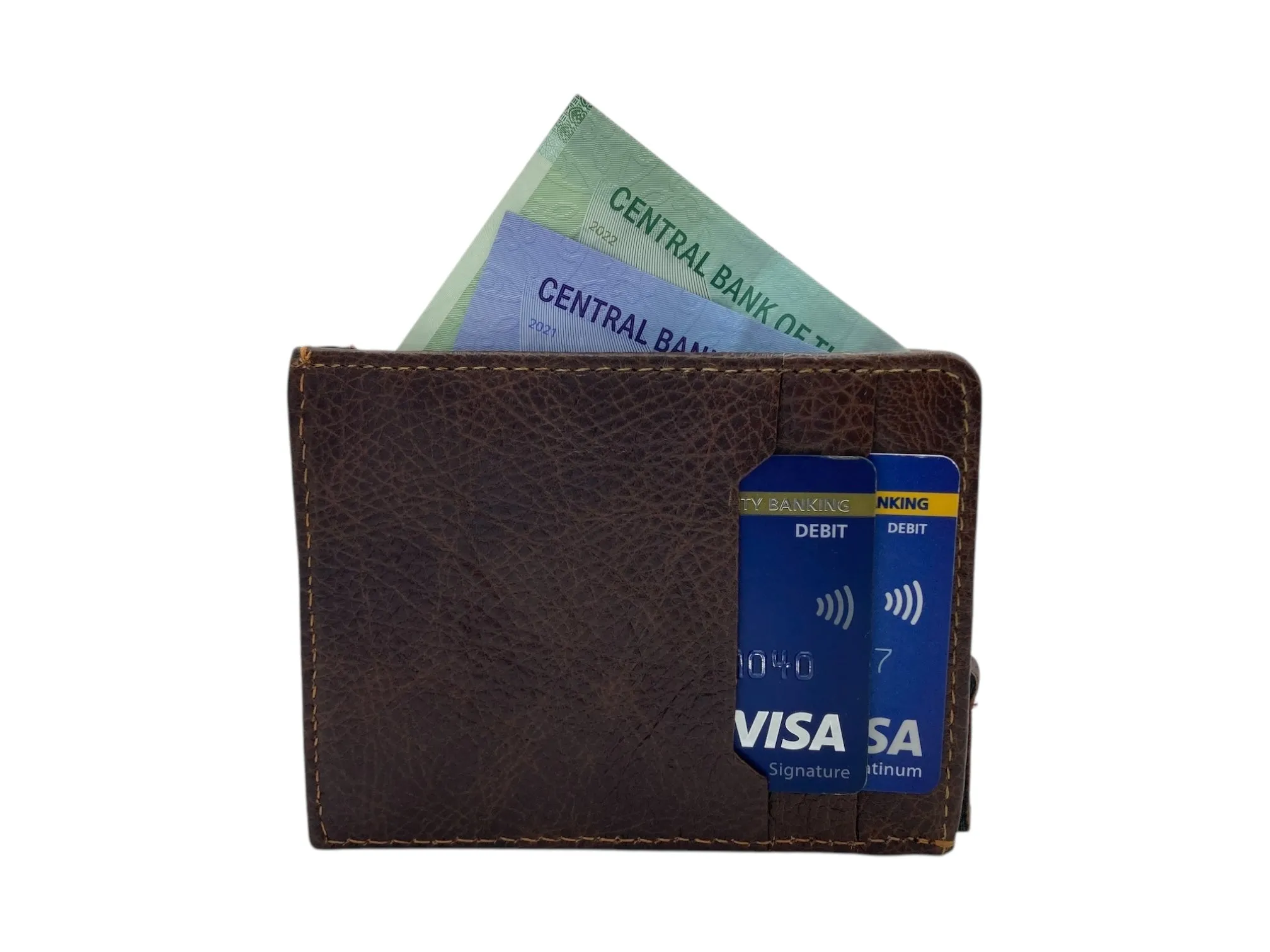 Slim Card Case & Cash Wallet Compact Size # 4502