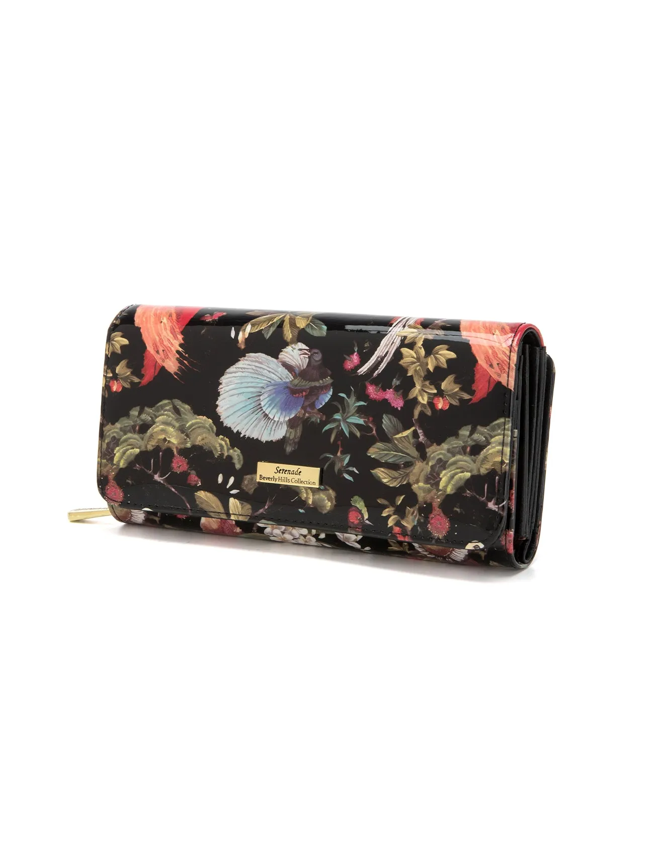 SONGBIRD LARGE  PATENT LEATHER WALLET WITH RFID- WSF2601- NEW IN