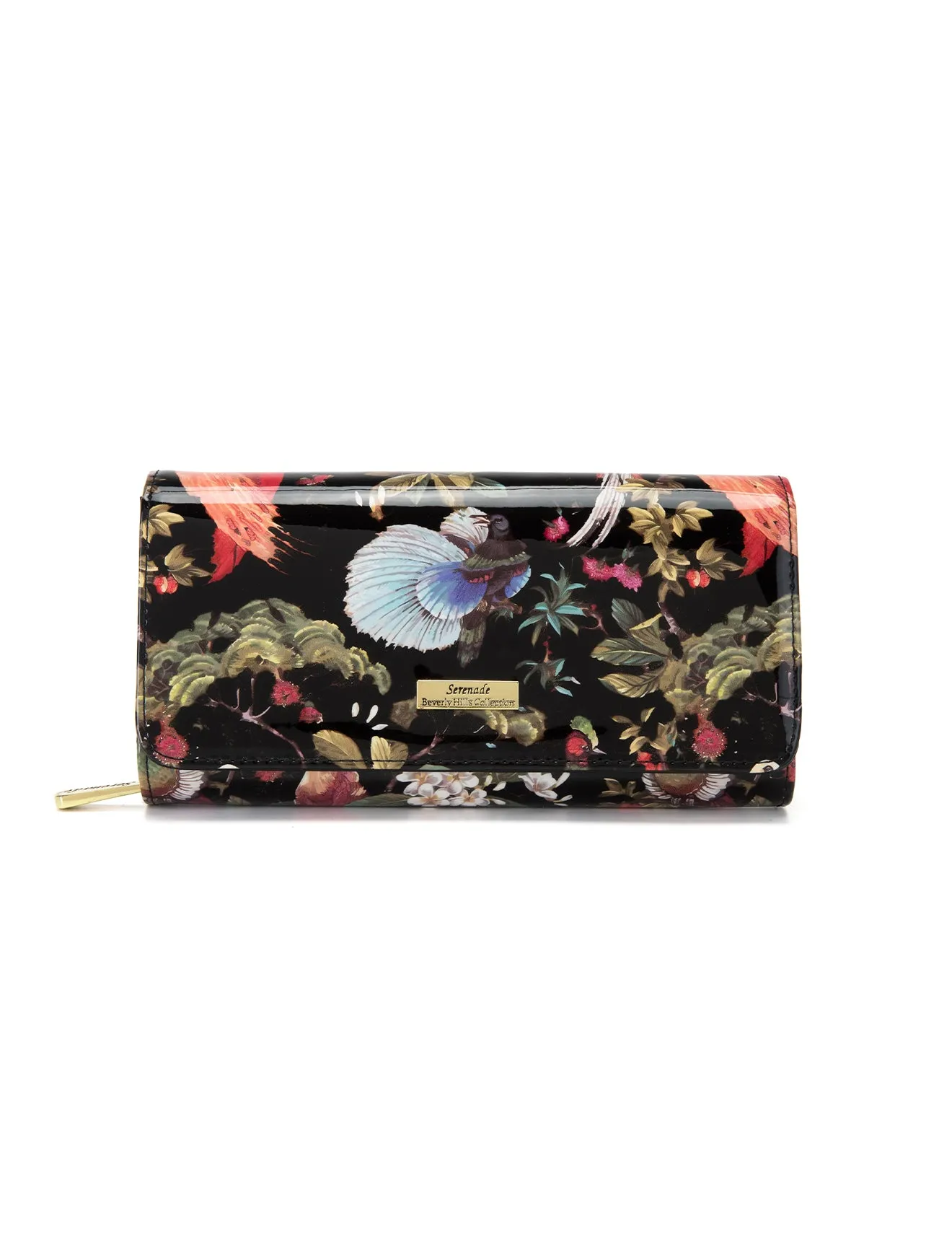 SONGBIRD LARGE  PATENT LEATHER WALLET WITH RFID- WSF2601- NEW IN
