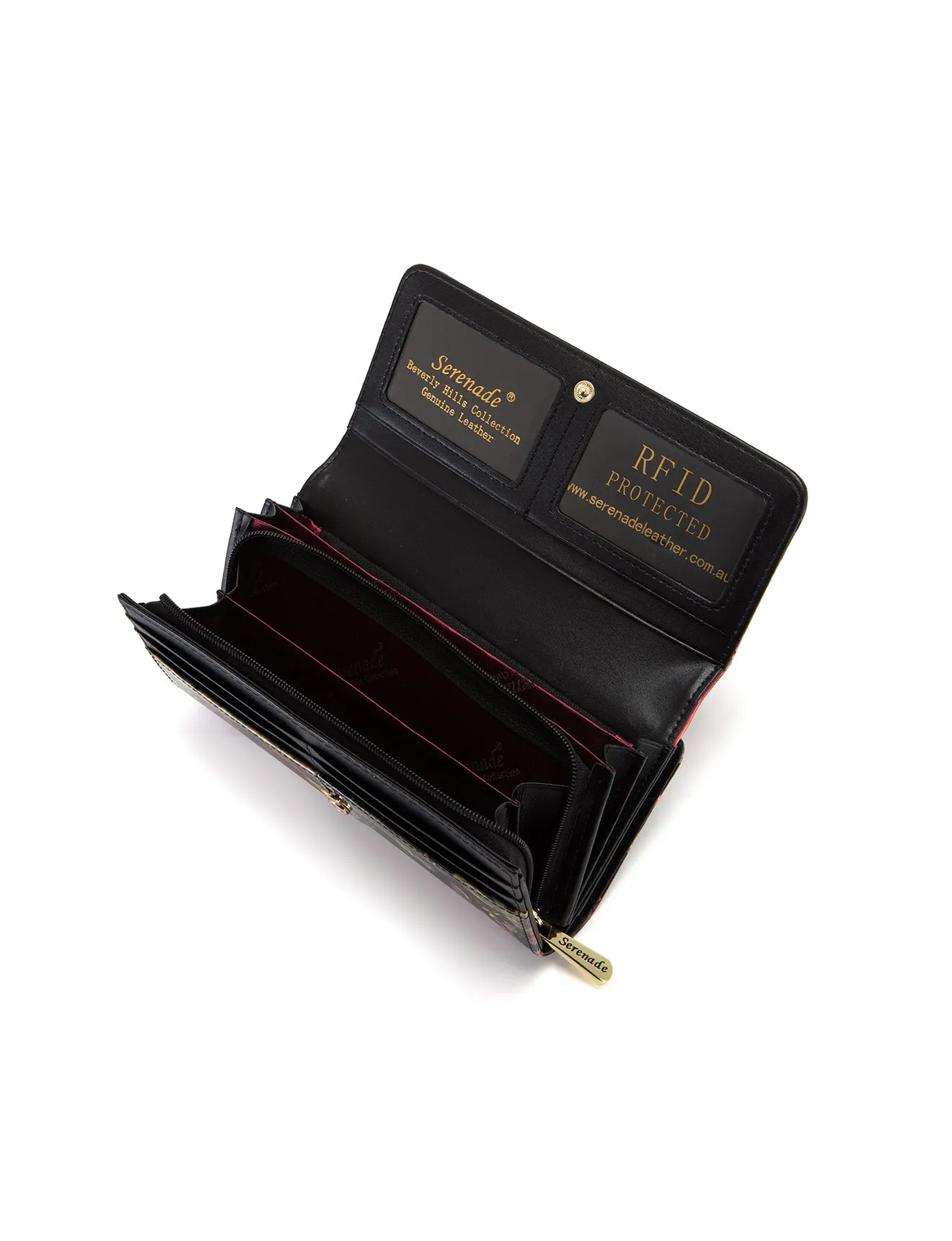 SONGBIRD LARGE  PATENT LEATHER WALLET WITH RFID- WSF2601- NEW IN
