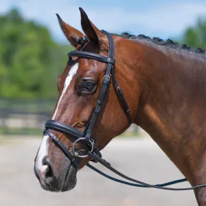 St George Snaffle Bridle with Crank Noseband and Flash