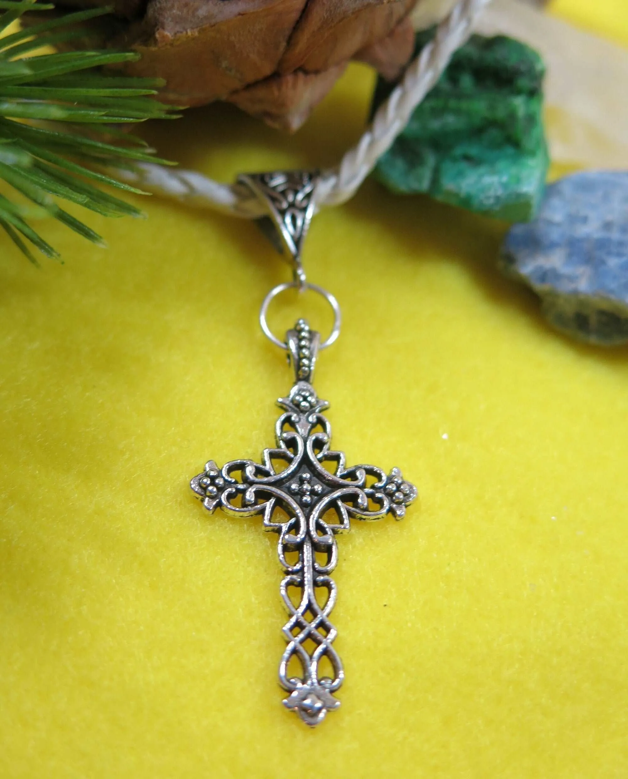 Stamped Gun Metal Charm Pendant on Leatherette Cord, Cute Owl, Snail, Cross or Butterfly Charm Necklace