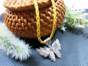 Stamped Gun Metal Charm Pendant on Leatherette Cord, Cute Owl, Snail, Cross or Butterfly Charm Necklace