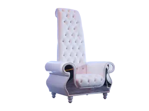 STUDIO 93 THRONE CHAIR - WHITE