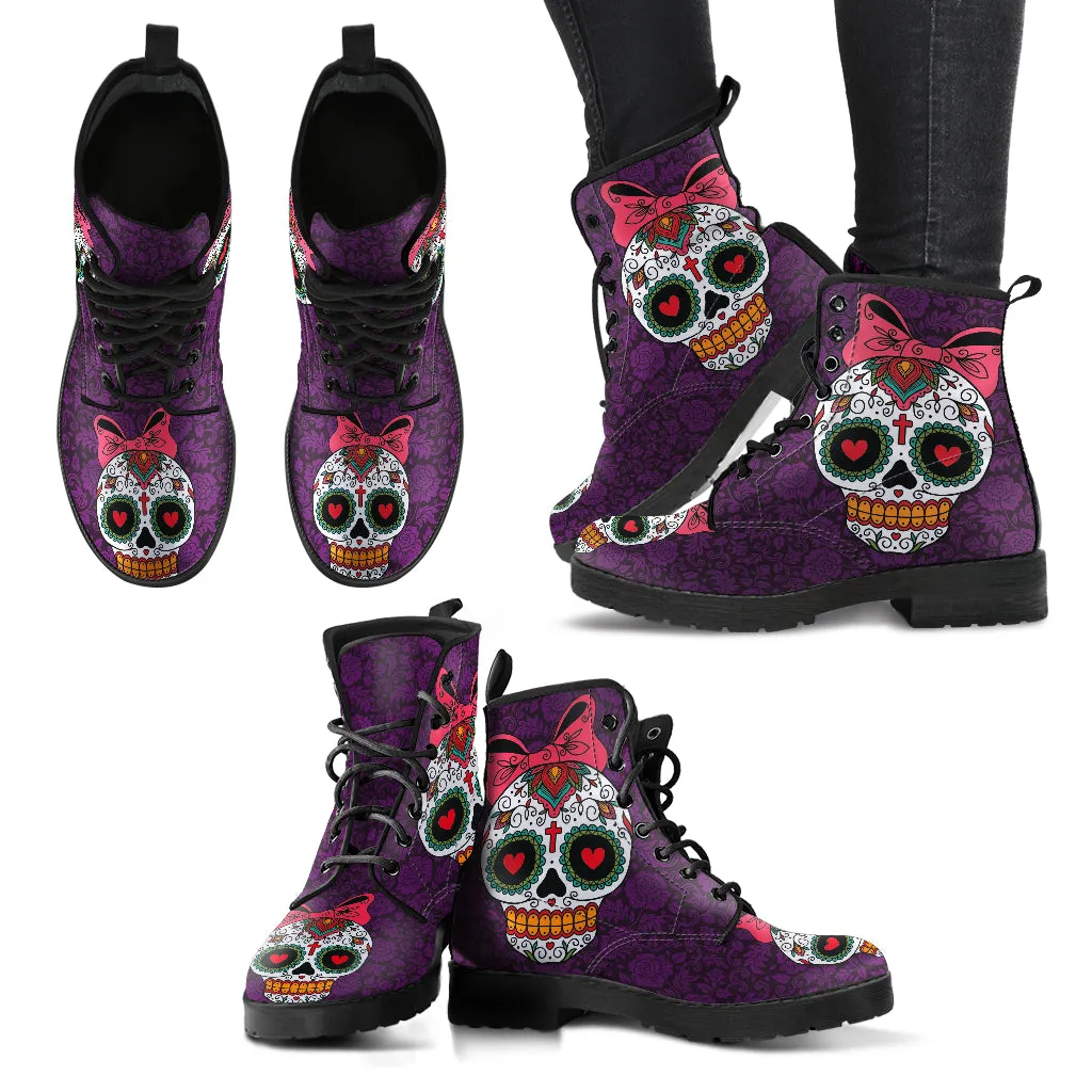 Sugar Skull Handcrafted Boots