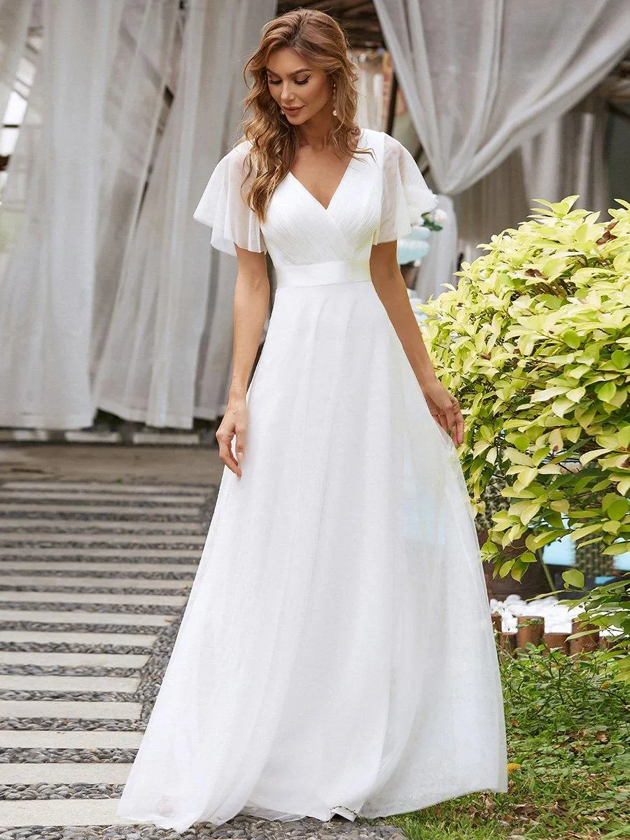 Taille personnalisée Robe de demoiselle d'honneur à manches courtes pour femme