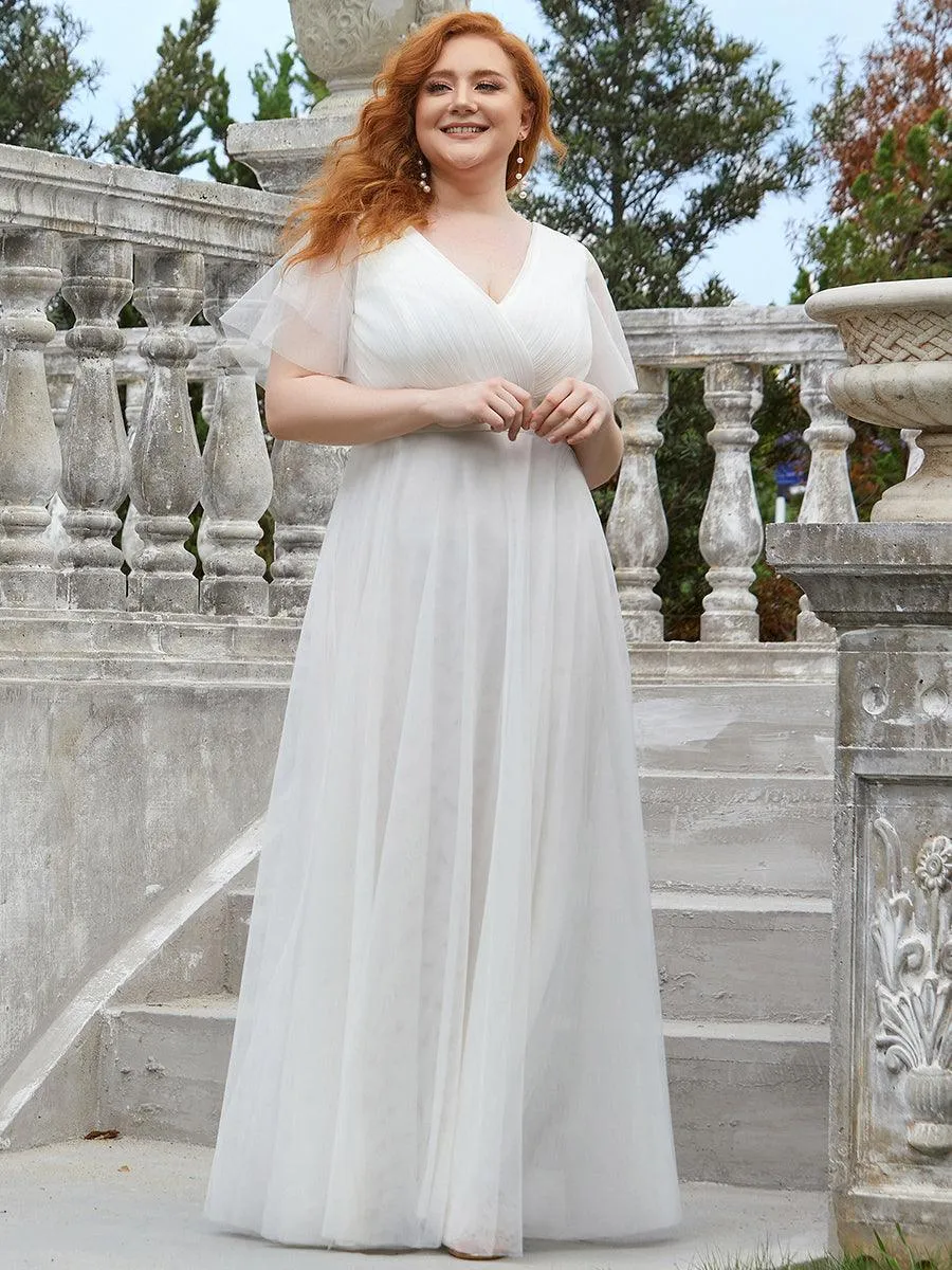 Taille personnalisée Robe de demoiselle d'honneur à manches courtes pour femme