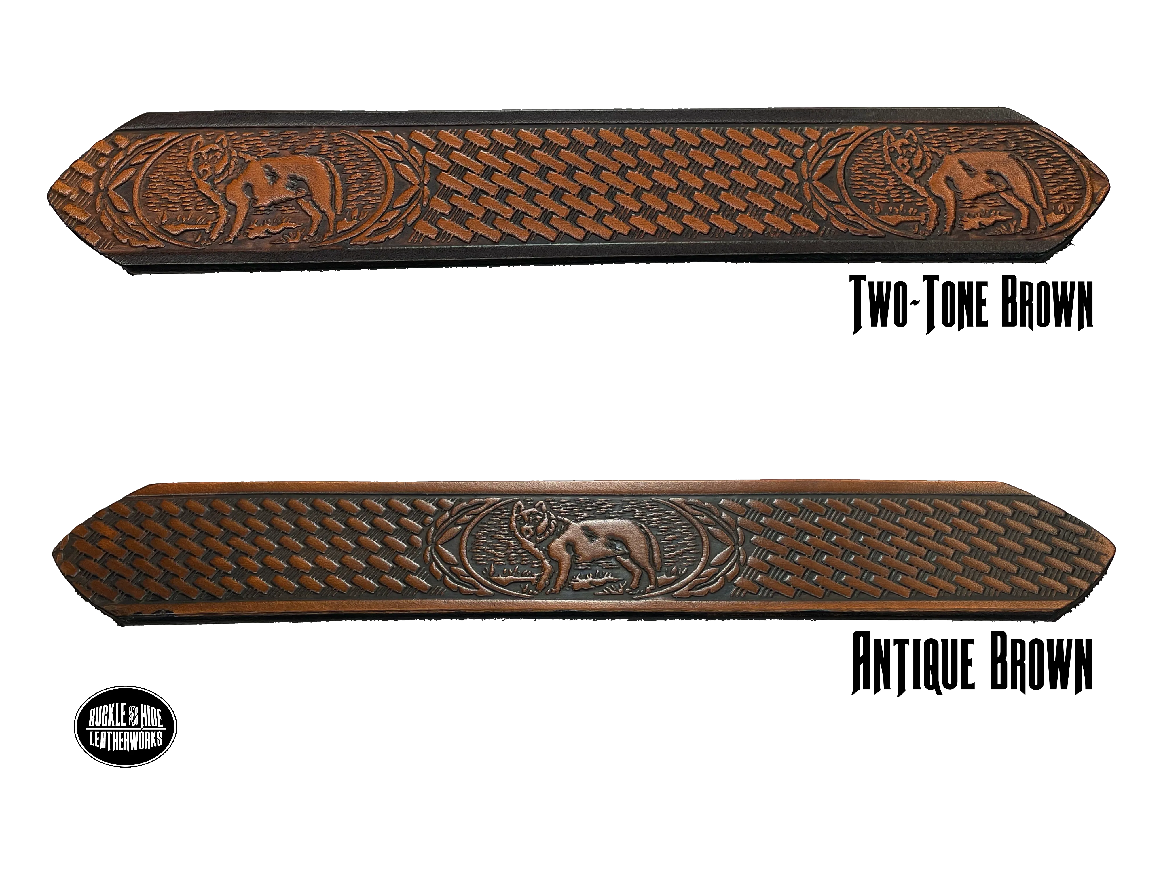 The "Lone Wolf" Name Leather Belt
