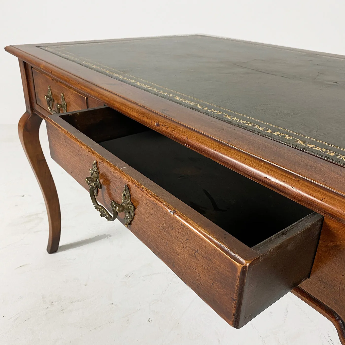 The Rosert English Leather Top Desk