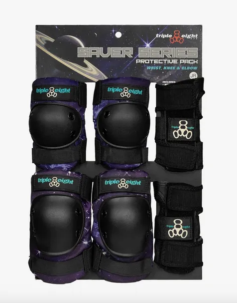 Triple 8 Galaxy 3 Pack Junior Pad Set
