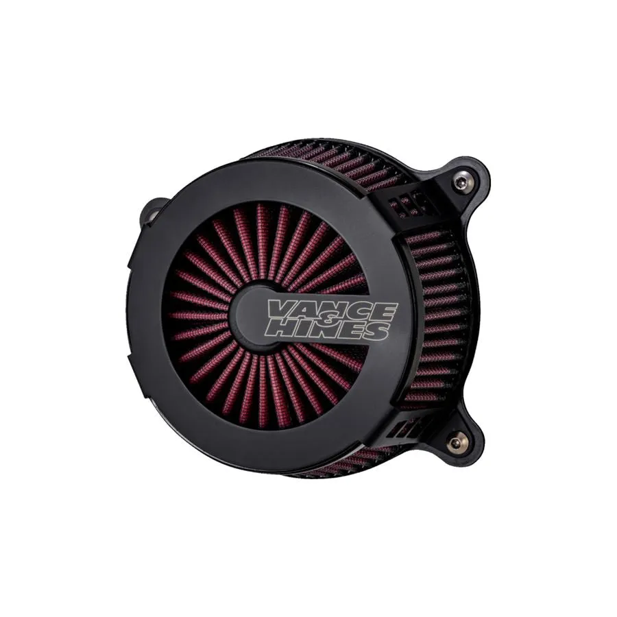 V02 Cage Fighter Air Cleaner Kit For Harley 17-UP M8 Models - Black