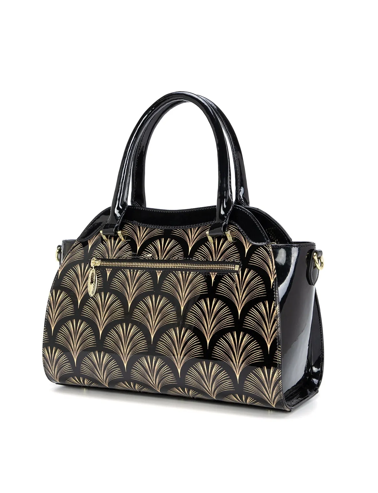 VENICE PATENT LEATHER GRIP BAG- SN83-0628- SALE
