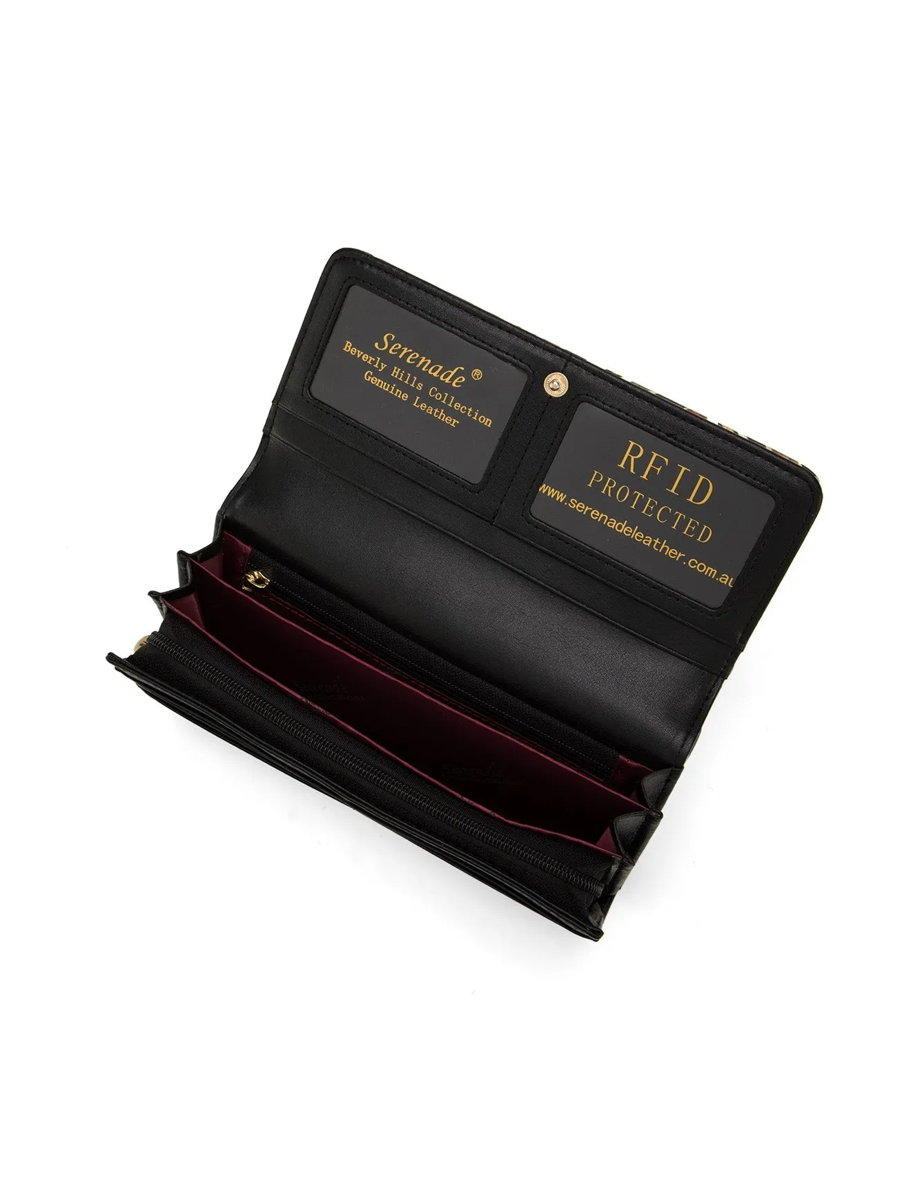 VERONA LARGE LEATHER RFID WALLET-WSN9001-SALE